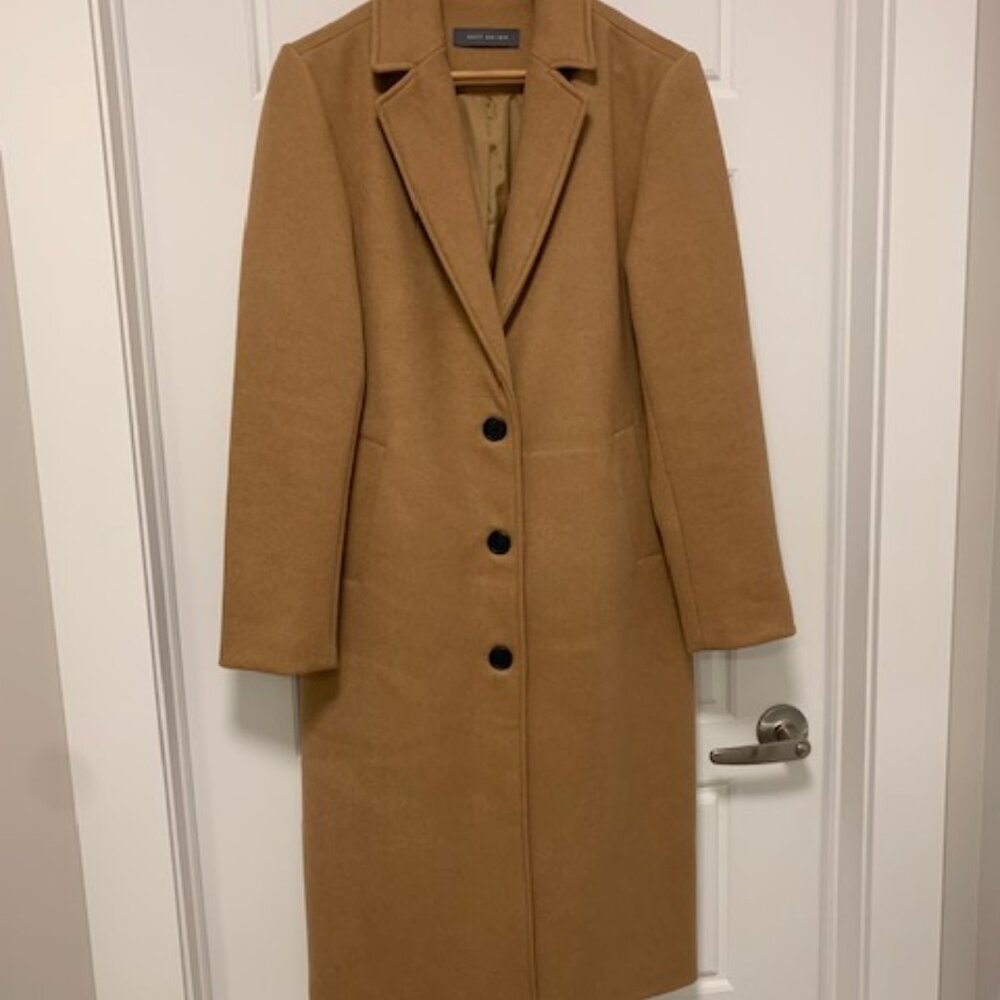 New mid-length camel coat
